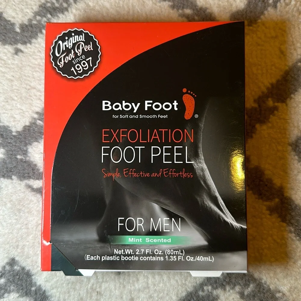 Brand New Baby Foot Exfoliation Peel For Men - Mint ✅
